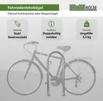 Fahrradanlehnb&uuml;gel 111,5 x 40 cm Stahl feuerverzinkt &Oslash; 49 mm Einbetonieren