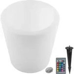 tectake&reg; Leuchtzylinder Luminous Curve Cooler als Sektk&uuml;hler mit...