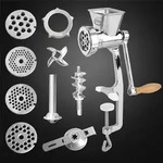 Kitchen Professional Handfleischwolf mit 4 Lochscheiben, Spritzgeb&auml;ckvorsatz &