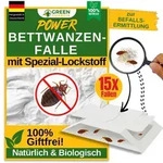 Bettwanzen Falle mit Spezial-Lockstoff &ndash; 15x Fallen &ndash; Chemiefreie Bettwanzen