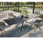 DELIFE Outdoortisch Edge 300x100 cm Keramik Laminam&reg; Nero Greco Anthrazit