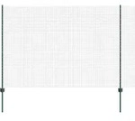 vidaXL Geschwei&szlig;ter Drahtzaun mit Pfosten 25 x 1,5 m Verzinkter Stahl - Gr&uuml;n