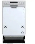 Respekta Einbaugeschirrsp&uuml;ler Leni, 45 cm, teilintegriert, 10 Ma&szlig;gedecke - Silber