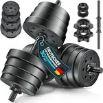 RE:SPORT 2er Hanteln Set verstellbar 30 kg | Hantelset mit 2 Kurzhanteln |...