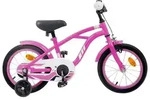 vidaXL Kinderfahrrad 14 Zoll f&uuml;r 3-5 Jahre alt Dunkelrosa - Rosa