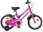 vidaXL Kinderfahrrad 16 Zoll f&uuml;r 4-6 Jahre alt Pink Schwarz - Rosa