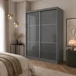 Schrank mit Schwebet&uuml;ren VIVA 150cm - Kleiderschrank mit Schubkasteneins&auml;tze &