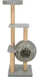 TRIXIE Outdoor Kratzbaum Amalia aus Polyrattan mit H&ouml;hle - 143 cm - Grau