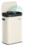 M&uuml;lleimer mit Sensor, automatischer Abfalleimer 50 L, Softclose-Deckel, Stahl,...