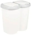 vidaXL M&uuml;lltonne Wei&szlig; 49,5 x 30 x 46,5 cm PP - Wei&szlig;