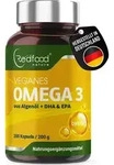 Vegane Omega 3 Kapseln | Algen&ouml;l Kapseln hochdosiert mit 1000 mg 300 mg DHA &150 mg