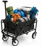 BigDean Bollerwagen faltbar bis 80 kg &ndash; kompakter klappbarer Transportwagen &