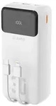 Dudao K15Max Powerbank 30000 mAh PD 22,5 W mit USB-C- und f&uuml;r iPhone-Kabeln &ndash;
