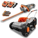 FUXTEC 20V Akku Garten Set FX-E1RM20ECO-SET & FX-E1HS20-SET | Akku Rasenm&auml;her und