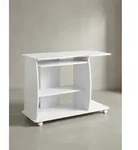 Laptoptisch Computertisch: 3D-Ecken, Stauraum, Spanplattenkonstruktion, Rollen.