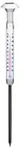 Grundig Garten-/Ausenthermometer - mit Solarbeleuchtung - 97 cm - Silber