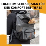 Ferplast Hunderucksack Voyager Backpack, Katzenrucksack, Hundetasche, Hundebox, -