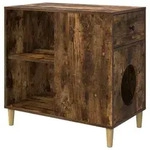vidaXL Katzenhaus R&auml;uchereiche 72 x 42,5 x 70 cm Holzwerkstoff - Braun