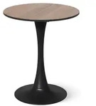 Esstisch Vicco Carl Nussbaum/Schwarz 60 x 60 cm, Model 61399 - Braun/Schwarz