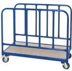 Rungenwagen mit 2 Seitenteilen, 4 Lenkrollen/ 2 mit Bremse, Ladefl. 1000x500 mm