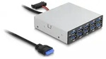 DeLOCK 3.5&prime;&prime; USB 5 Gbps Front Panel 10 x USB Typ-A, USB pin header (19 pin), USB