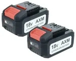 EXTENSILO 2x Akku kompatibel mit Flex Lithium Power 18V Werkzeug (5000 mAh, Li-Ion,