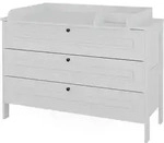 Wickelkommode Vitalispa Ajaton Wei&szlig; 133 x 98.4 cm mit 3 Schubladen, Model...