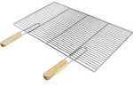 ECD Germany Grillrost Edelstahl eckig 67x40 cm mit abnehmbaren Griffen,...