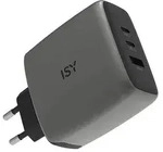 ISY GaN Ladeger&auml;t IAC-7100 100W 2x USB-C 1x USB-A Grau