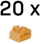 Lindy 47898, Schnittstellenblockierung, RJ-45, Orange, Acrylnitril-Butadien-Styrol
