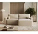GrainGold Ecksofa L-Form Aurora - Ecksofa mit Schlaffunktion, Bettkasten -...