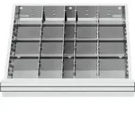 STIER Schubladeneinteilung Metalleinteilung BLH 100/125 mm Innenma&szlig; 500x450 mm...