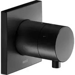 Keuco Fertigmontageset IXMO UP3-W-Ab/ Um-V, Gr. Comf., eck., sw ma - Schwarz