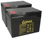 Ersatzakku f&uuml;r rehaXpert Goliath NE 2x Kung Long Bleiakku 12V 80Ah Longlife