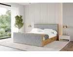 ALTDECOR Polsterbett mit Bettkasten -ENZO10-Z 180x200 Grau, Lattenrost Boxbett...