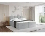 ALTDECOR Boxspringbett - H3 Matratze und Topper - NINA - 160x200 - Grau -...