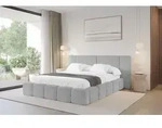 ALTDECOR Polsterbett mit Bettkasten - NILO - 140x200 - Grau - Bett ohne...