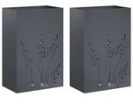vidaXL Garten-Pflanzgef&auml;&szlig; 2 Stk. Anthrazit 50 x 30 x 75 cm - Grau
