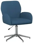 vidaXL Drehstuhl Stoff 54 x 58 x 90 cm Blau - Blau