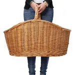 XXL Einkaufskorb "Maxi" aus Weide, 68x49 cm gro&szlig;, Tragekorb, Erntekorb,...