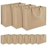 vidaXL Jute-Handtaschen 10 Natur 42 x 33 x 19 cm 100% Tossa-Jute - Braun