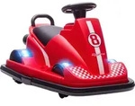 AIYAPLAY 6V Kinder Autoscooter Kinder Elektroauto mit 2 Motor Hupe LED Musik