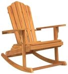 vidaXL Adirondack-Schaukelstuhl Massivholz Teak