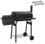 vidaXL Outdoor Grill 103 x 60 x 113 cm Stahl Schwarz - Schwarz