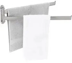 Handtuchhalter 2 Armig Schwenkbar 50CM Edelstahl Geb&uuml;rstet 18/8 Badezimmer...