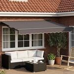 vidaXL Elektrische ausziehbare Markise Anthrazit 3 x 2,5 m