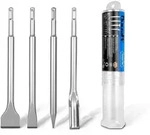 SDS Plus Mei&szlig;el-Set 4-teilig f&uuml;r Bohrhammer, Stahlwerkzeugset f&uuml;r Mauerwerk,