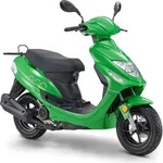 LuXXon Motorroller ECO (45km/h) E5 EFI, gr&uuml;n - 50ccm 4-Takt, 2,2kW/3PS, 1,9l/100km,