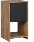Nachttisch Vicco Evo Goldkraft Eiche/Anthrazit 30 x 55 cm mit Schublade, Model 56385