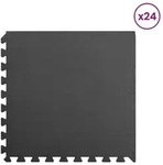 vidaXL Pool Bodenschutzmatte 24 stk. Schwarz 8,64 m2 EVA-Schaum